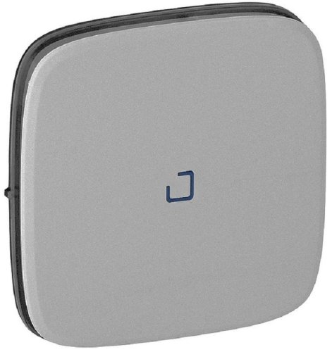 Лицевая панель Legrand Valena Allure для 1-кл. выключателя с подсветкой алюминий картинка